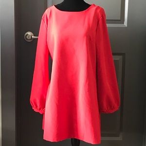 ACEVOG Bishop Sleeve Cocktail dress Red XXL